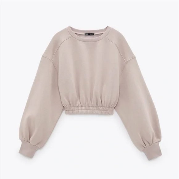 Zara Cropped Sweatshirt S - Picture 2 of 6